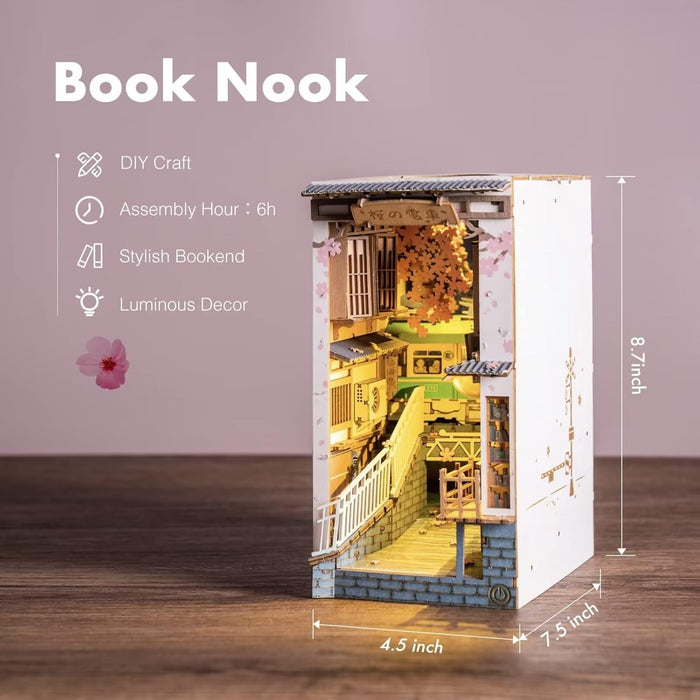 Book Nook Wood Kit – Sakura Densya 