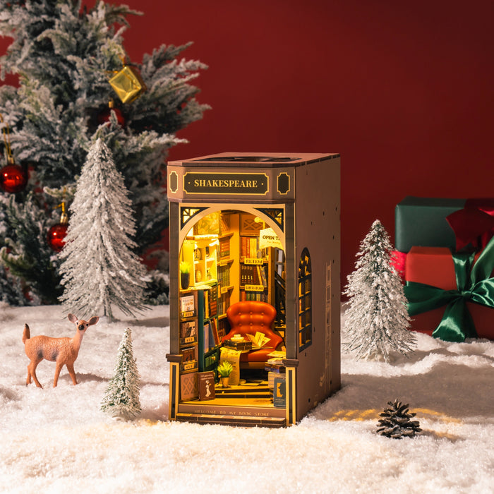 Book Nook Wood Kit – Bookstore 