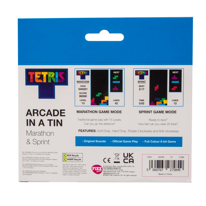 Tetris Arcade uit het blik