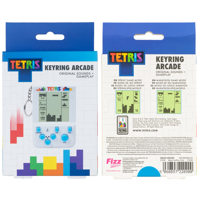 Arcade sleutelhanger Tetris