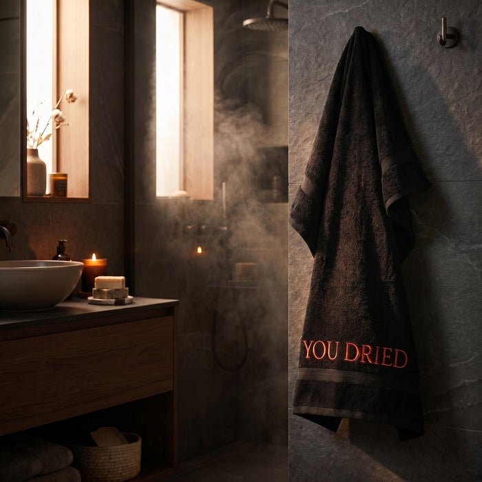 YOU DRIED handdoek in gebruik - actieshot