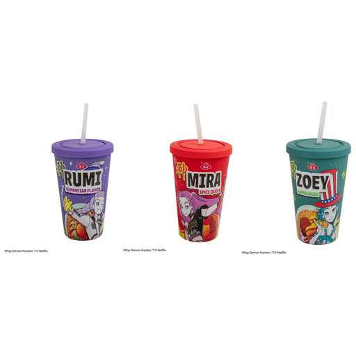 Vaso de KPop Demon Hunters con tapa y pajita: todas las variantes