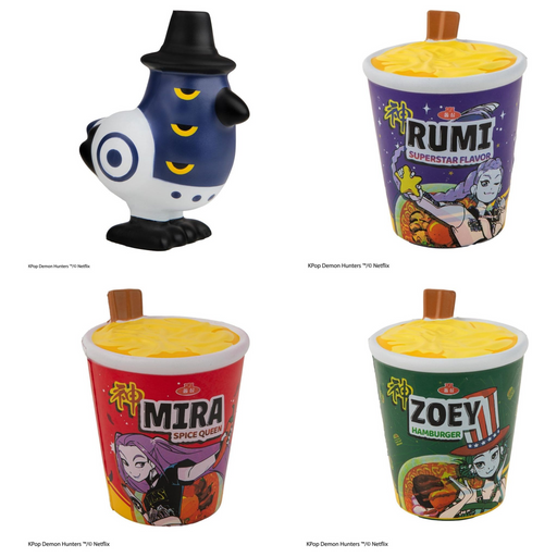 KPop Demon Hunters Squishy Antistress-Figuur: alle varianten
