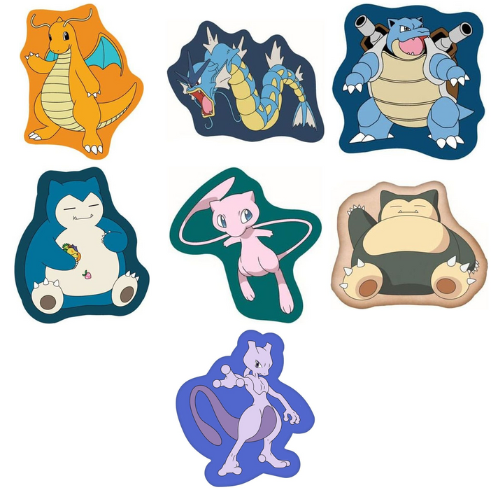 Pokémon contourkussens: alle varianten