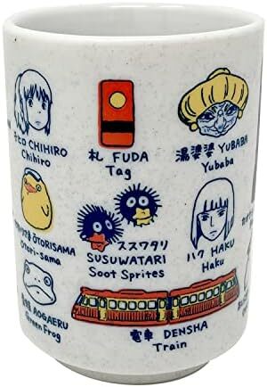 El Viaje de Chihiro Taza de Té Japonesa Personajes