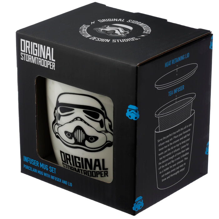 Original Stormtrooper Porzellanbecher mit Teesieb und Deckel