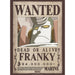 One Piece Steckbrief-Poster mit Usopp und Franky