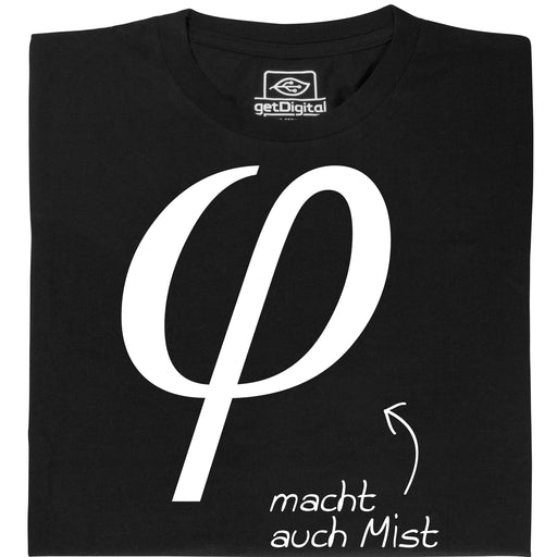 Kleinphi macht auch Mist - Hauptansicht T-Shirt Schwarz