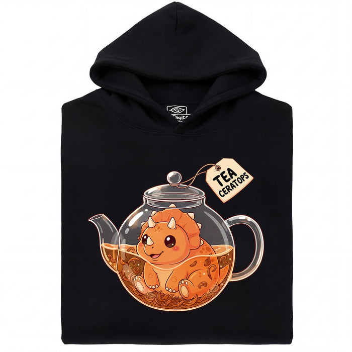 Tea-Ceratops - Main view Hoodie Black