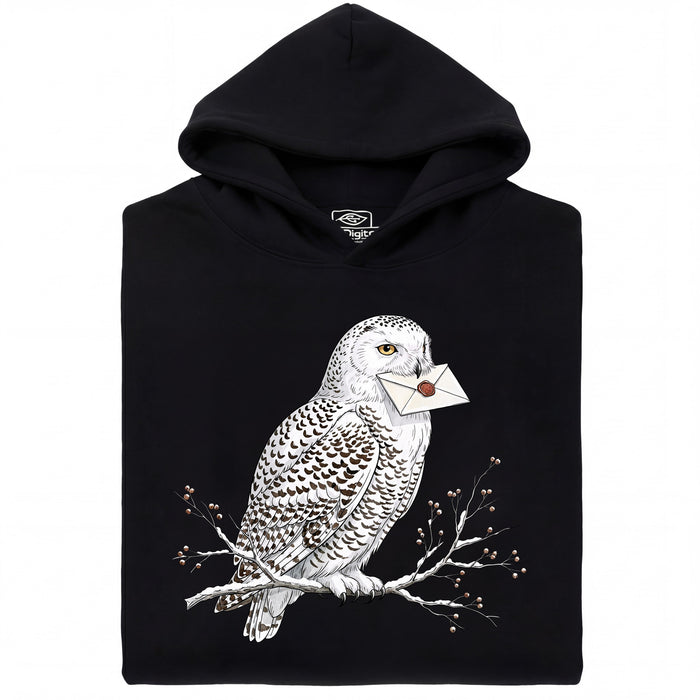 Owl Courier - Vista principal Hoodie Negro