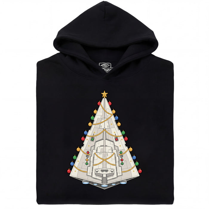 Boomverwoester - Kerstmis volgens keizerlijke voorschrift - Frontaanzicht Hoodie Zwart