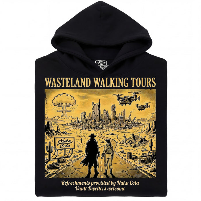 Wasteland Walking Tours - Visualizzazione principale Hoodie Nero