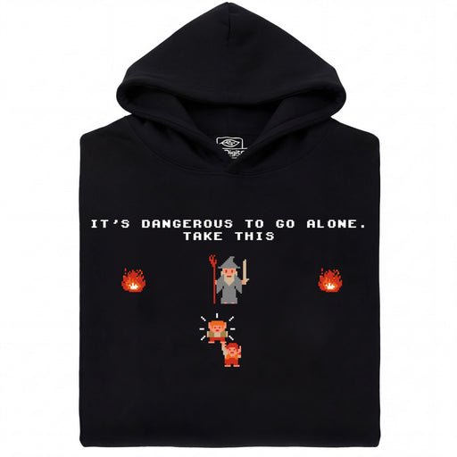 Take this Hobbit - Voorkant Hoodie Zwart