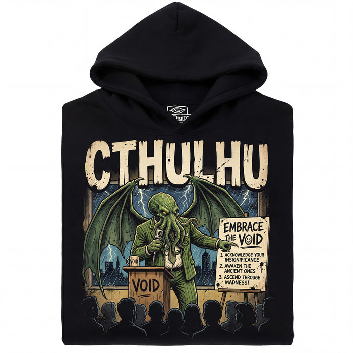 Cthulhu - Embrace the Void - Main View Hoodie Black