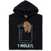 One Mole per Liter - Hoofdaanzicht Hoodie Zwart