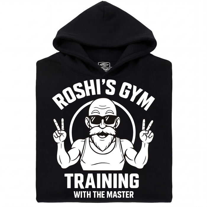 Training with the Master  - Vista principale Felpa con cappuccio Nero