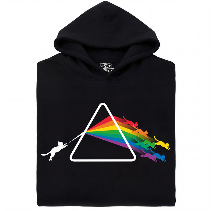 Dark Side of the Cat - Vista principal Sudadera Negro