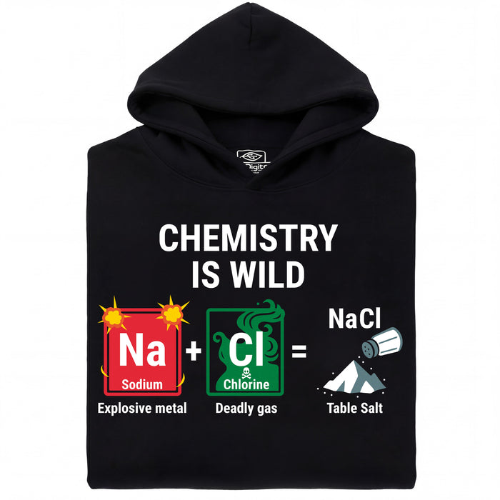 Chemistry Is Wild - Main view Hoodie Black