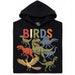 BIRDS - Vista frontale Hoodie Nero