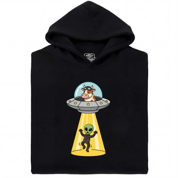 Revenge of the Cow - Hoofdaanzicht Hoodie Zwart