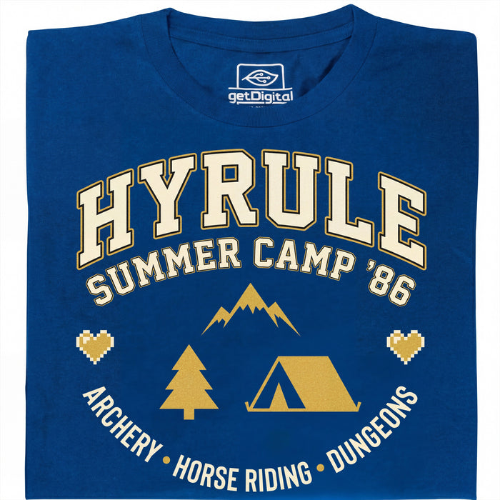 Hyrule Summer Camp - Vue de face T-shirt Bleu