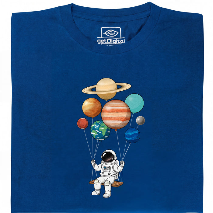 Cosmic Swing - Vista principal Camiseta Azul