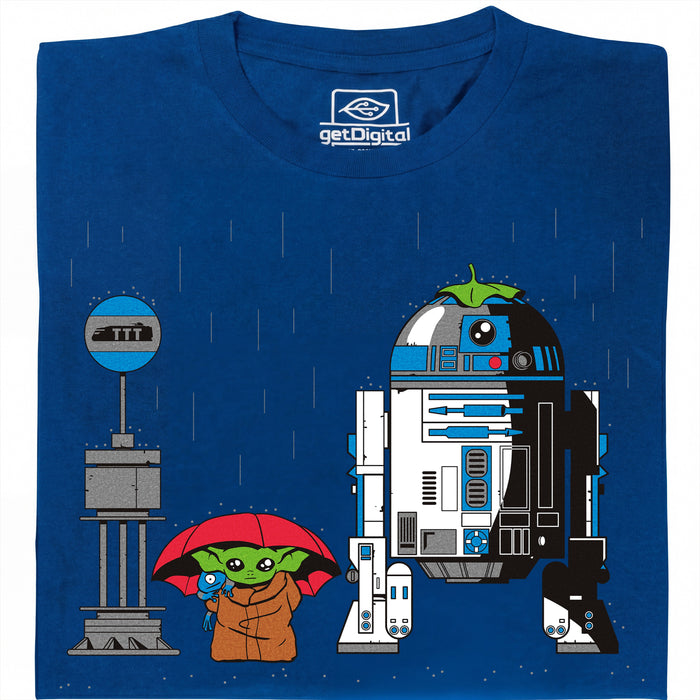 My Neighbour R2D2 - Vooraanzicht T-Shirt Blauw