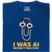 I Was AI Before It Was Cool - Vue principale T-Shirt Bleu