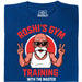 Training with the Master (Colourized) - Hoofdaanzicht T-Shirt Blauw