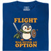 Standvastige Pinguïn - Hoofdaanzicht T-Shirt Blauw