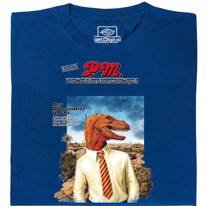 P.M. Magazine 11/1978 Il Dinosauro in Noi - Vista principale T-Shirt Blu