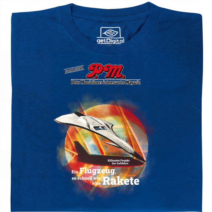 P.M. Magazine 3/1984 Aereo come Razzo - Vista principale T-Shirt Blu
