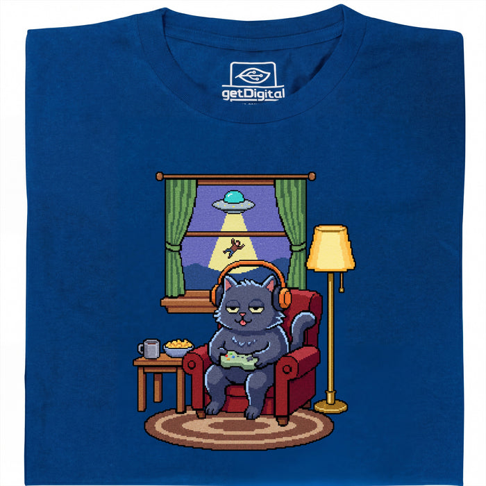 Do Not Disturb - Vista principale T-Shirt Blu