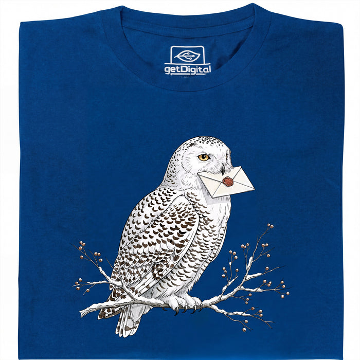 Owl Courier - Vista principal Camiseta Azul