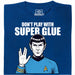 Don't Play With Super Glue - Vue principale T-Shirt Bleu