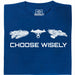 Choose Your Spaceship - Vue principale T-shirt Bleu