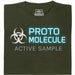 Protomolecule - Active Sample - Vooraanzicht T-shirt Donkergroen