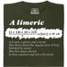 A Limerick - Math poem with equation - Main view T-shirt Dark Green