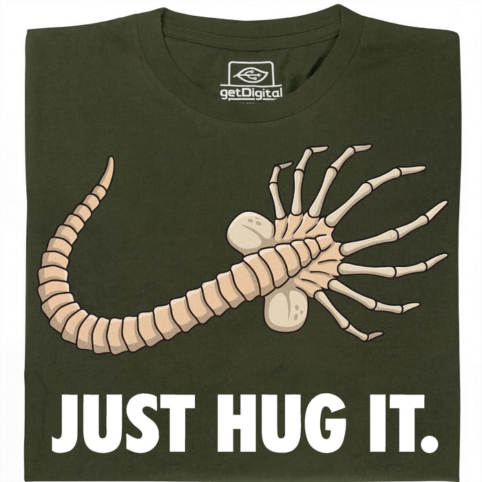 Just Hug It - Main view T-shirt Dark Green