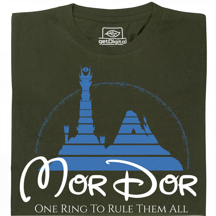 The Dark Lord's Fantasyland - Vista principal Camiseta Verde Oscuro