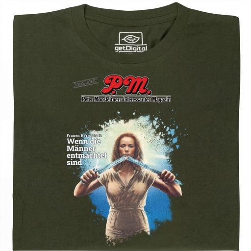 P.M. Magazine 1/1979 Women in Power - Main view T-Shirt Dark Green