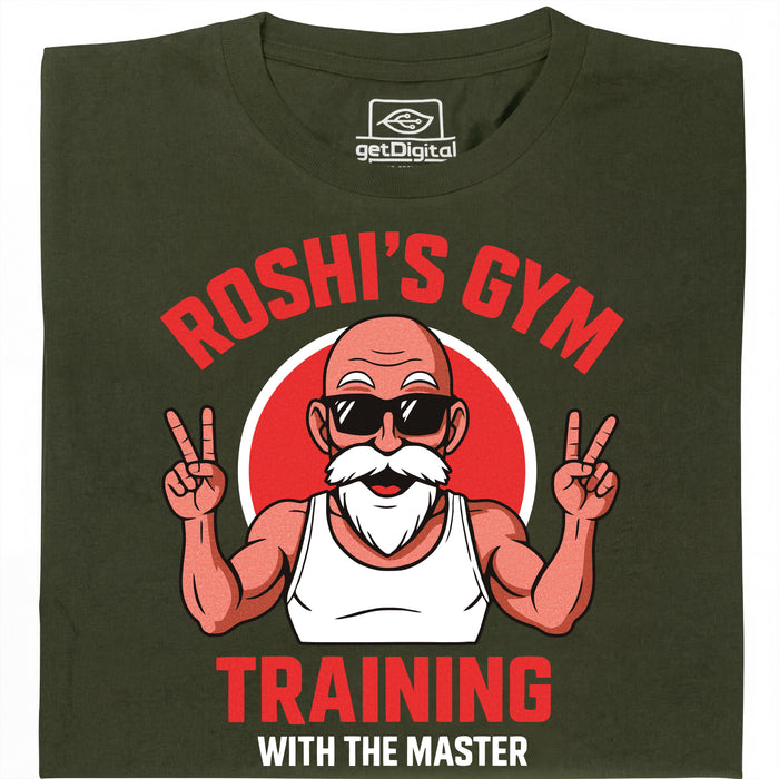 Training with the Master (Colourized) - Hoofdaanzicht T-Shirt Donkergroen