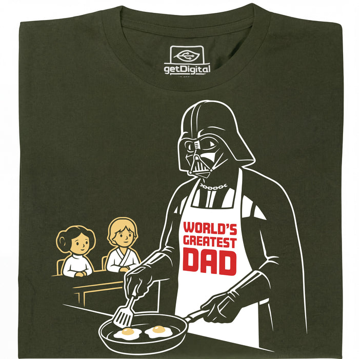 World's Greatest Dad - Vue principale T-shirt Vert foncé