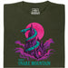 Visit Snake Mountain - Hoofdweergave T-shirt Donkergroen