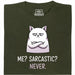 Definitely not sarcasm - Main view T-Shirt Dark Green