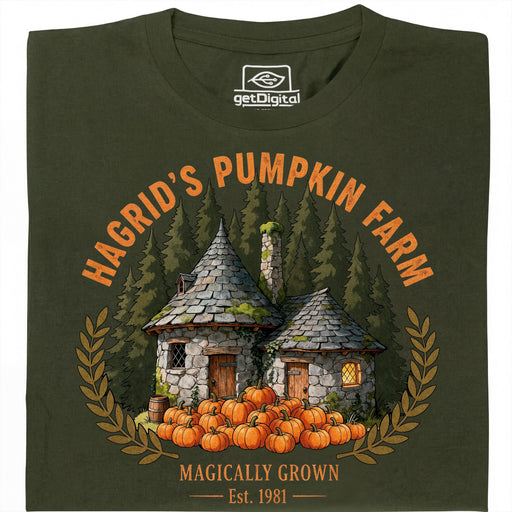 Magical Pumpkin Farm - Main view T-Shirt Dark Green