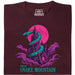 Visit Snake Mountain - Hoofdweergave T-shirt Donkerrood