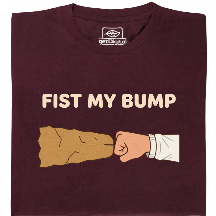 Fist My Bump - Main view T-Shirt Dark Red