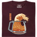 The Great Brew - Front view t-shirt dark red