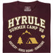 Hyrule Summer Camp - Vue de face T-shirt Rouge Foncé